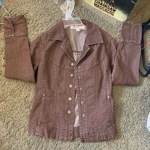 Women's Brown Denim Jacket